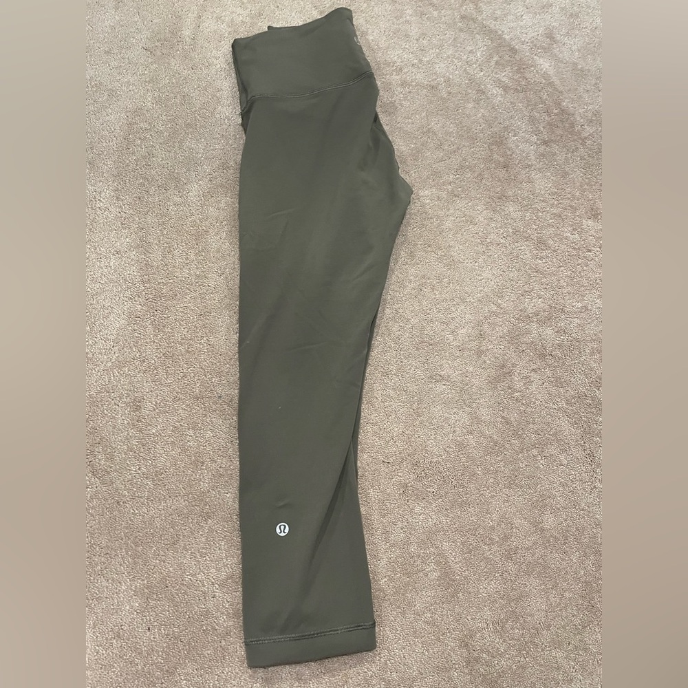 Lululemon Grey Sage Wunder Under Luon 23”- SZ 6